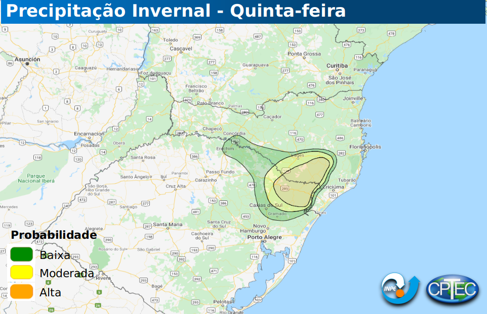 Permanece a chance de neve no Sul do Brasil - Agro Noticia